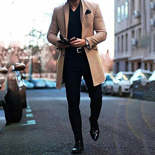 Maiyifu-GJ Men Notched Lapel Wool Trench Coat Classic Single Breasted Mid Long Pea Coats Winter Warm Slim Business Overcoat2