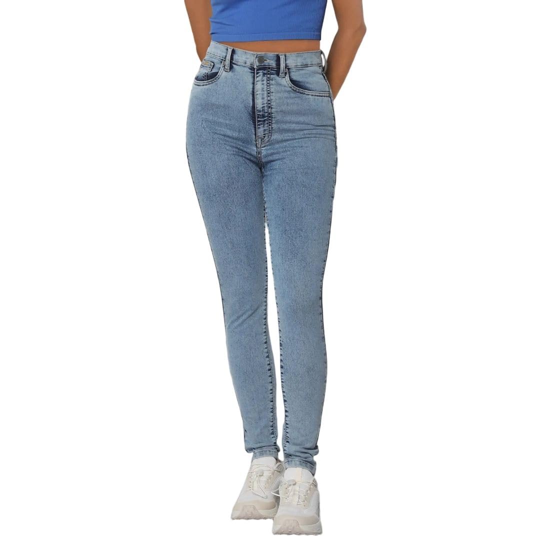 flying machine Women's Skinny Fit Jeans| Solid | Ultra-high Rise | Stretchable | Jeans for Woman-picture-32