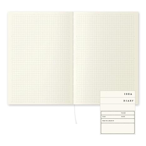 DESIGNPHIL 15295006 Midori Notebook, MD Notebook, A5, Ruled A