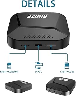 Binize Android 13 Carplay Ai Box Streaming 3.0 Wireless CarPlay/Android Auto Only Support Car OEM Wired CarPlay/AndroidAuto 8-Core (8G+128G)