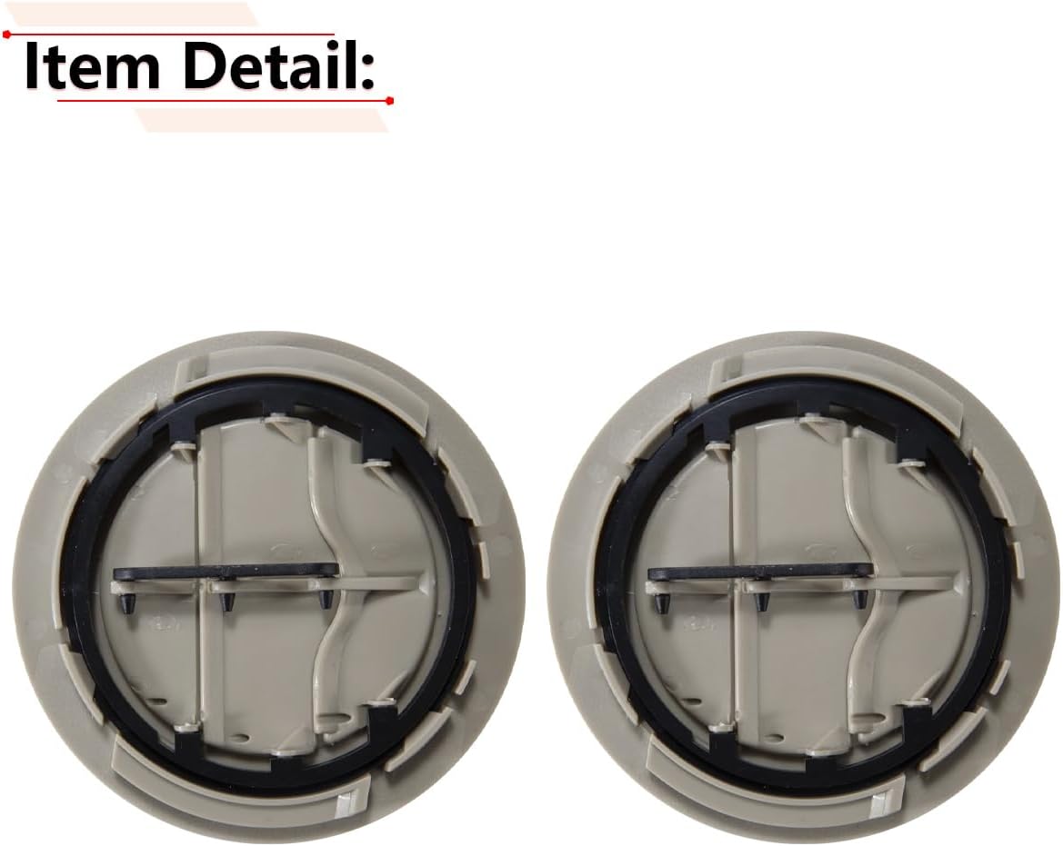 RLB-HILON Roof Air AC Vent Compatible with Chevy Tahoe Suburban 2015 to 2020 Year, for GMC Yukon, for Cadillac Escalade, Tan Color, 2PCS