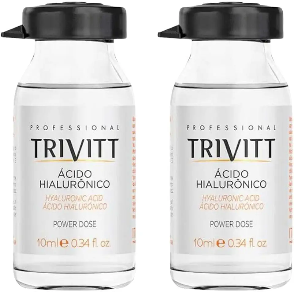 Kit 2 Ampolas Ácido Hialurônico Trivitt 10ml - Hidratação Profunda e Brilho Intenso