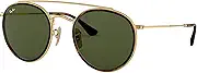 Ray-Ban Unisex Rb3647n Double Bridge Round Sunglasses