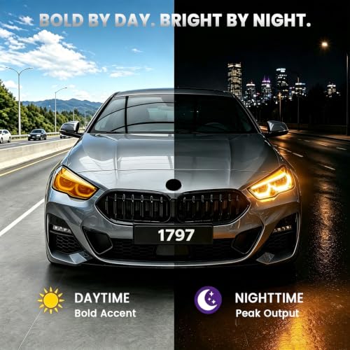 Image of 1797 Car Light Tint Film 12 inchx48 inch Headlight Taillight Vinyl Wrap Orange