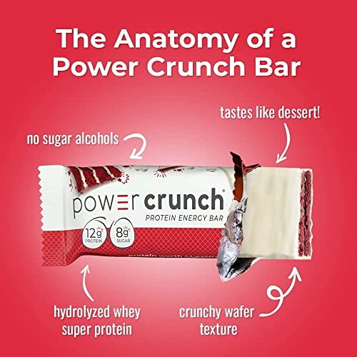 Power Crunch Protein Wafer Bars, High Protein Snacks With Delicious Taste, Red Velvet, 1.4 Ounce (12 Count) #TOP5