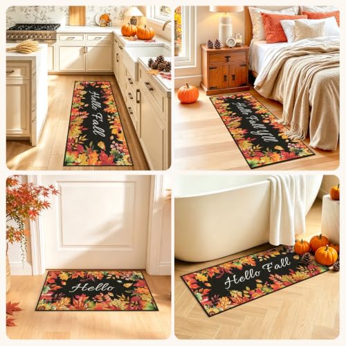 3-Piece Pauwer Fall Harvest Kitchen Rug Set (20"x32"/20"x47"/20"x59") - image 6
