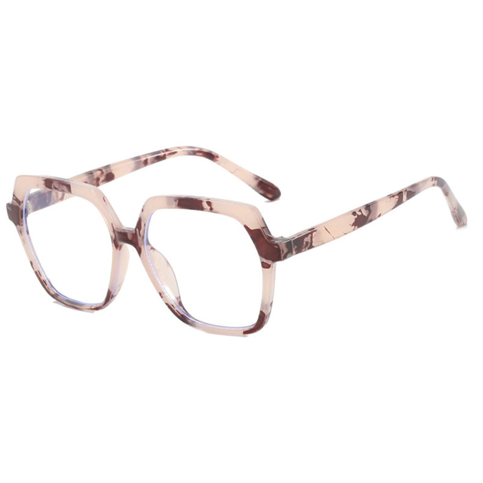 helena Retro Oversized Blue Light Blocking Reading Glasses Square Irregular Anti Glare Digital Eyestrain Readers S67