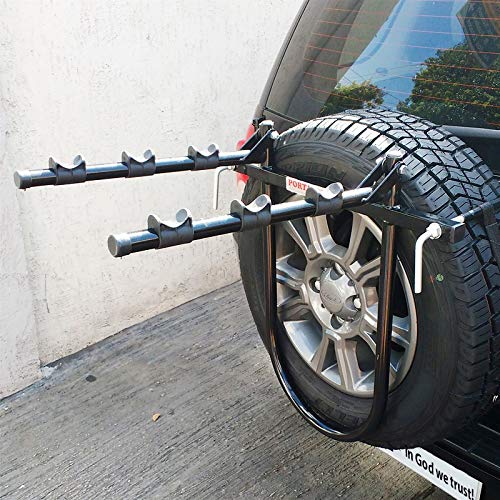 Suporte Transbike de Estepe Metal Lini Universal para 3 bikes