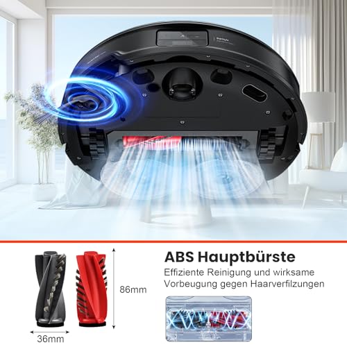 28 Stück Zubehörset für Roborock Saros 10R / Qrevo CurvX Saugroboter mit 2 Paar Hauptbürsten 6 Wischtücher 4 Filtern 6 Staubbeuteln 6 Seitenbürsten 1 Reinigungsbürste 1 Schraubendreher