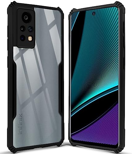Image of Jkobi Back Cover Case for Infinix Note 11 Pro (Shockproof Clear Panel | Professional Black)