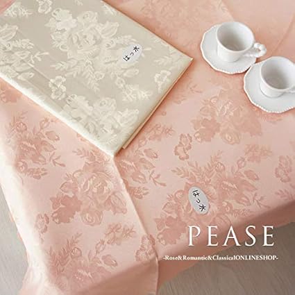 Amazon ジャガード織りテーブルクロス 135 180 撥水加工 ピンク Ssi K5 紅石 テーブルクロス 通販