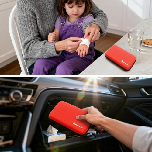 First Aid Kit Mini Small Waterproof Portable Compact Home Car Travel Hiking - image 5