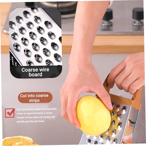 Rallador de caja de acero inoxidable multifuncional 6 lados miniatura 4