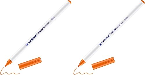 Vista 29 de edding 4600 rotulador textil - azul orient - 1 bolígrafo - punta redonda 0.039 in - bolígrafos de tela permanentes para dibujar sobre textiles