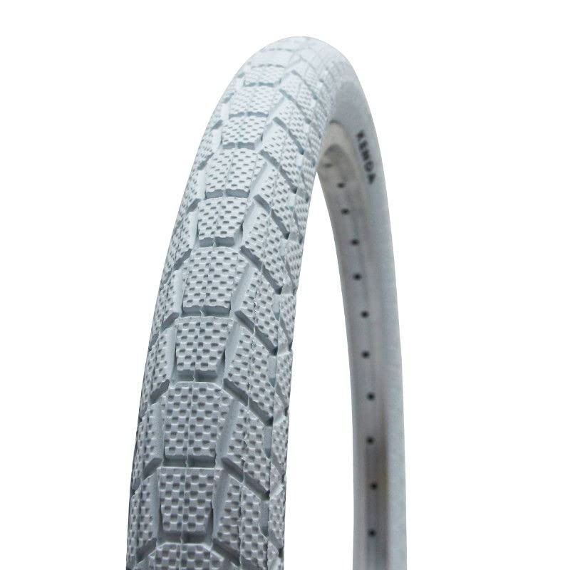 Pneu BMX 20 x 1.95 Kenda Slick Blanc idéal pour vos sessions au skatepark local