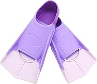 Vista 27 de Aletas de natación para niños, cómodas aletas de silicona para nadar y bucear, tamaño adecuado para principiantes, niños, niñas, niños y adultos