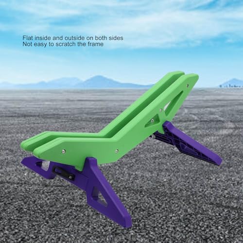 Soporte de suelo ajustable universal de ABS resistente con liberacion rapida para bicicleta 7