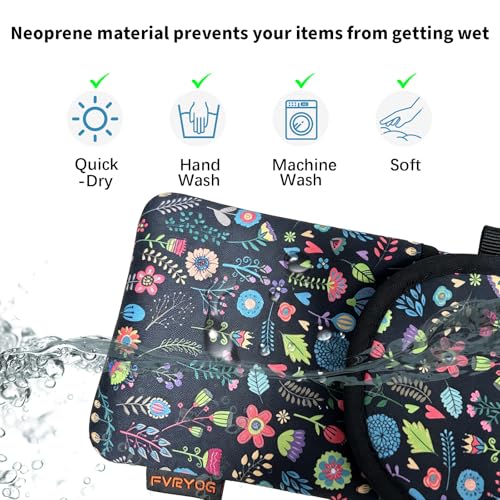Image of Neoprene Phone Sleeve Pouch Case Bag for Men Women w /Crossbody Strap /Neck Lanyard for iPhone 17 /16 /15 /14 Pro Max, Samsung S25,Pixel 10