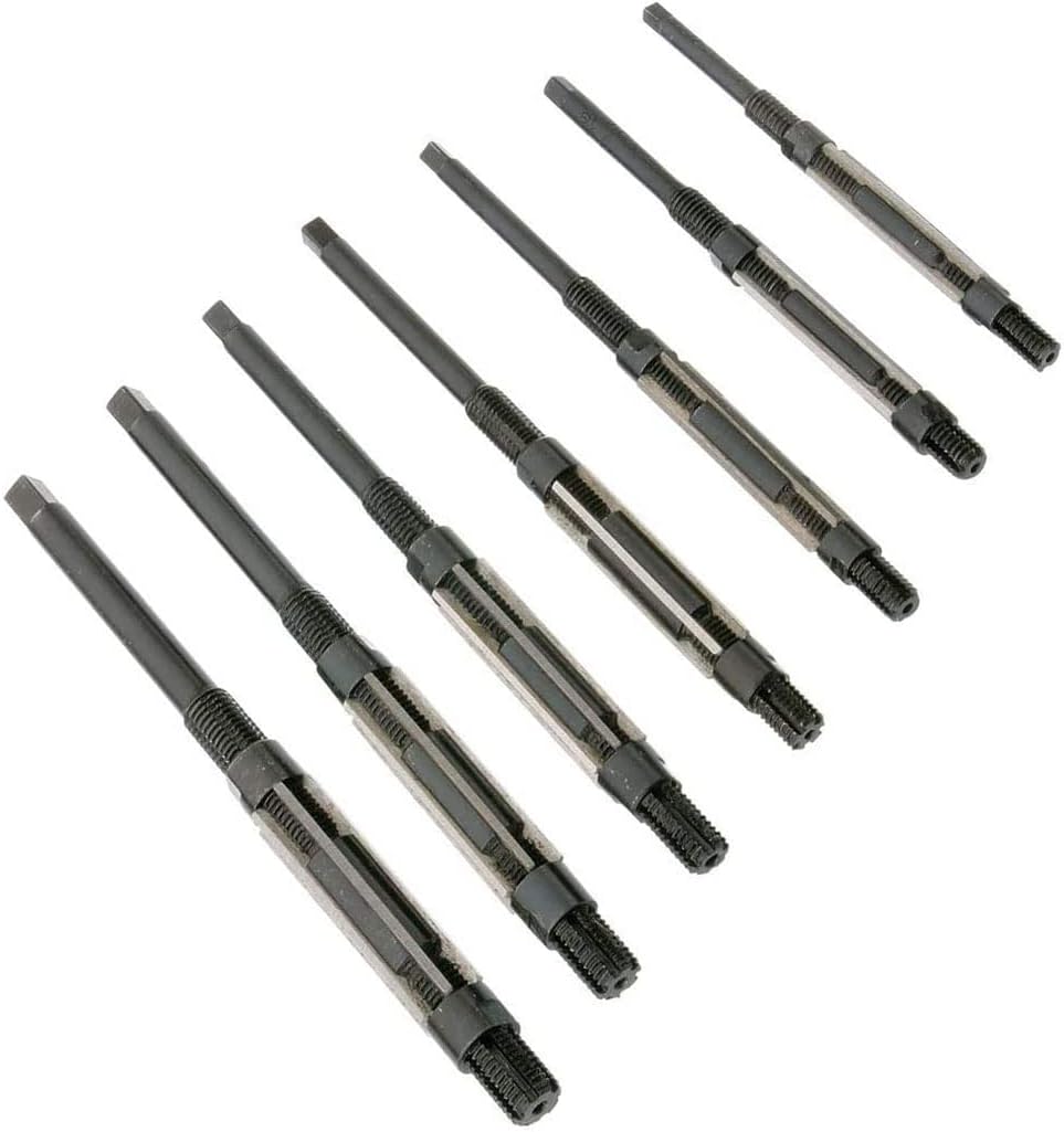 OMEX New Adjustable Hand Reamer tool Square End Blade Reamer Adjustment Range 1/4"- 15/32" 7 Pcs Set HV To H3 Boxed Packed