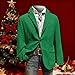 Christmas Blazer for Men Vintage Corduroy Ugly Jacket Funny Xmas Graphic Button Holiday Party Jackets Work Blazers Green
