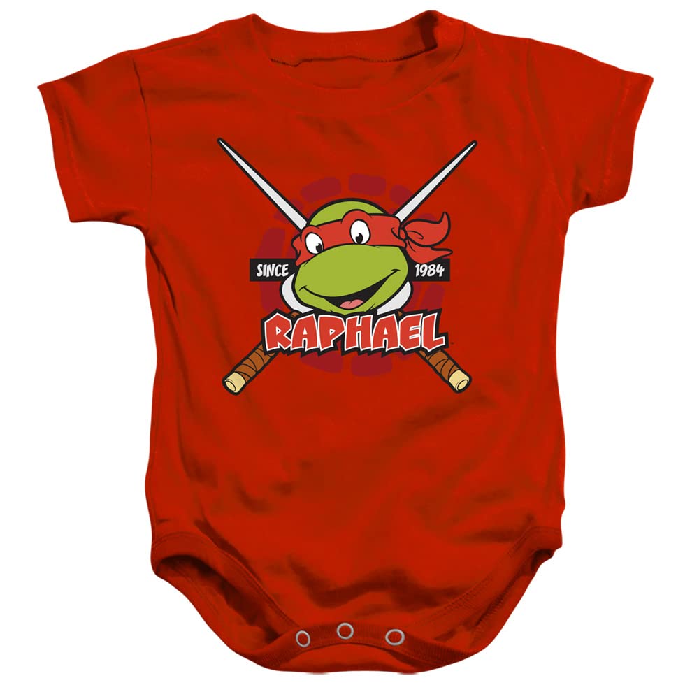 LOGOVISION TMNT Teenage Mutant Ninja Turtles Raphael Since 1984 Unisex Infant Snap Suit for Baby, Raphael Since 1984, 12 Months