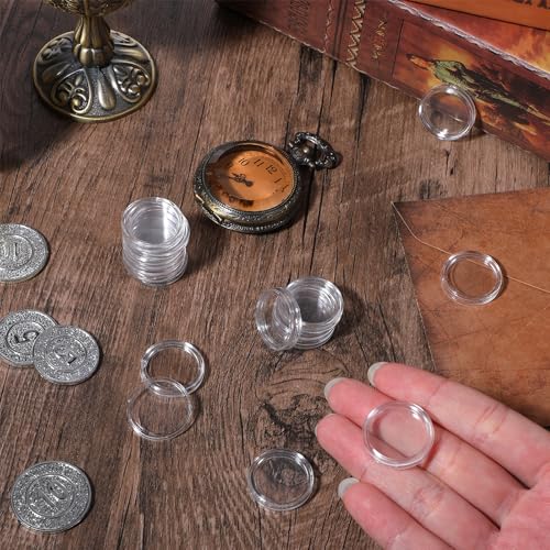 300 cápsulas herméticas para monedas de 20mm miniatura 7