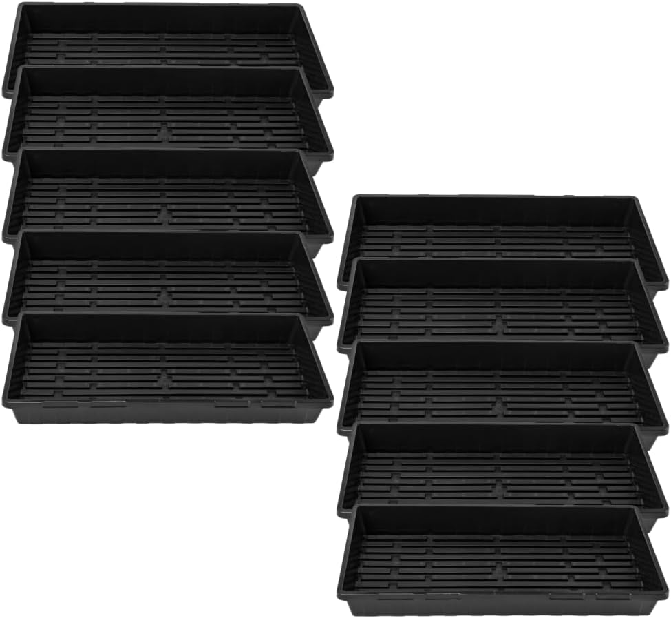 Bootstrap Farmer 1020 Trays - Extra Strength No Holes, 10 Pack, for Propagati...