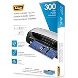 Fellowes Thermal Laminating Pouches, Letter Size Sheets, 3mil, 300 Pack, Clear (5247101)