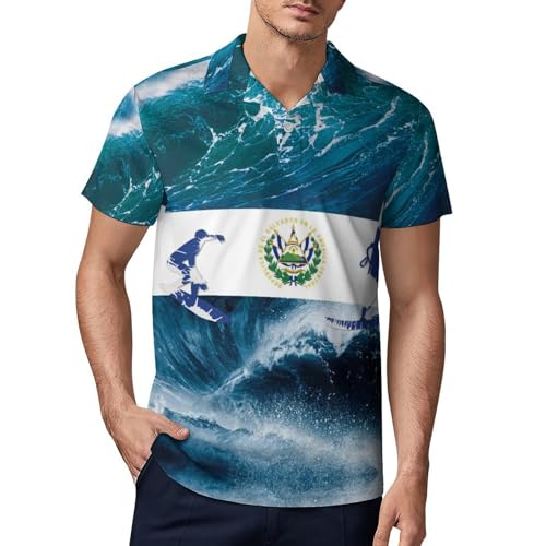 PEIXEN Polo-Shirt for Men Argentina Flag T-Shirt Summer Casual Short Sleeve Sports Shirts - Main Image