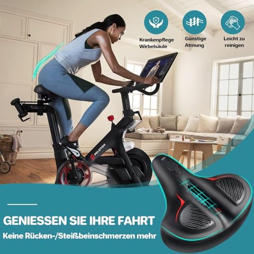 Fahrradsattel Bequemer, Gel Fahrradsitz Bequem Weich für Damen & Herren, Ergonomisch Fahrrad Sattel...