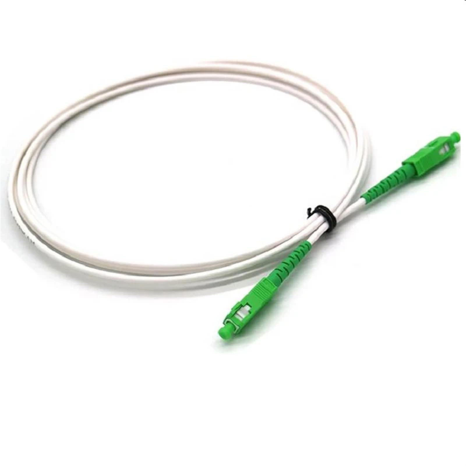 G657A1 Kabel światłowodowy 3,0 mm SC Światłowodowy kabel krosowy Simplex jednomodowy, biały, 50 szt. (2 m)
