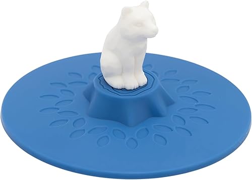 Tapa redonda de silicona de animales para cualquier taza, organizador de tapa para gabinete, se puede reutilizar, tapa de taza de café, cubierta de