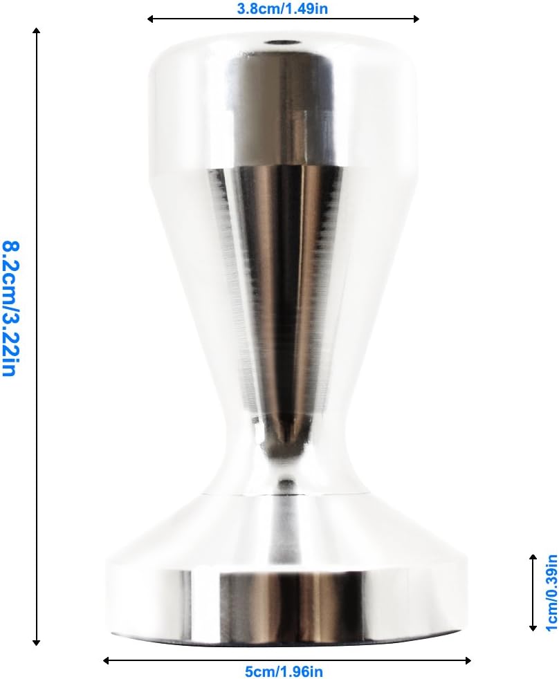 Coffee Tamper Machine,DLAND 51mm Diameter Stainless Steel Flat Base Grip Handle Bean Barista Espresso Tamper pressure Kitchen Accessories