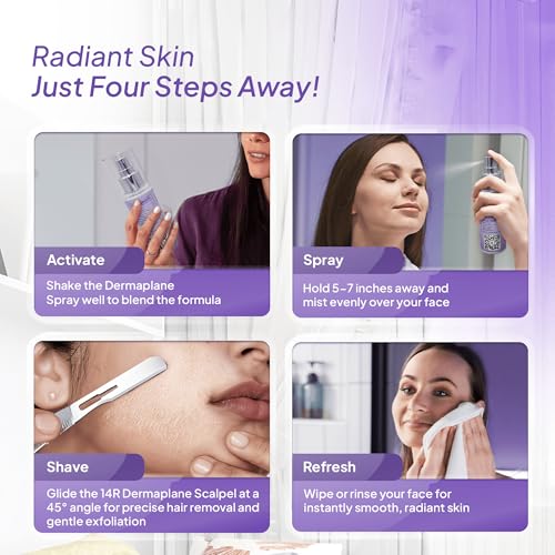 Spray identificador de vello para afeitar rostro dermaplaning miniatura 4