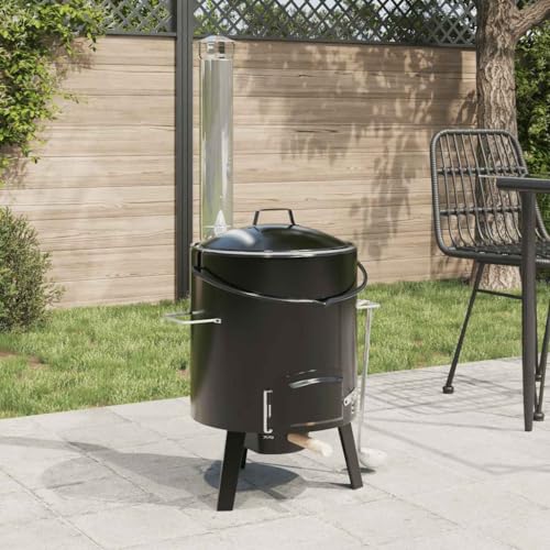 Canon à goulasch 14,3L avec barbecue au charbon de bois et cuve de 35 cm