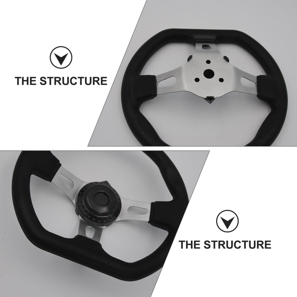 PU Karting Steering Wheel 270mm Iron for Car Lovers