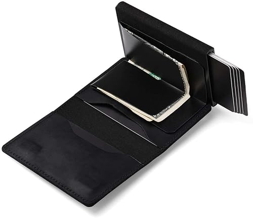 Miniatura 5 de Tooka Airtag - Cartera y llavero de cuero genuino a la moda, funda protegida para Airtags, cartera multifuncional con Apple AirTag funda para