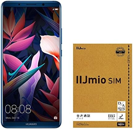 Amazon Huawei 6 0インチ Mate 10 Pro Simフリースマートフォン ミッドナイトブルー 日本正規代理店品 Iijmio エントリーパッケージセット スマートフォン本体 通販