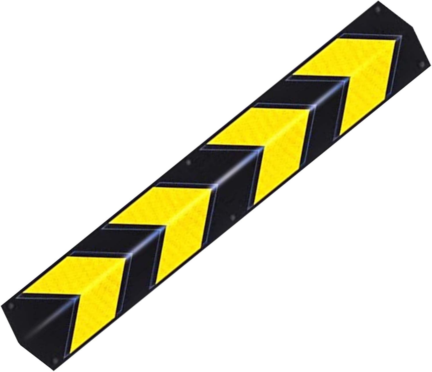 Garage Wall Protector Garage Wall Protector，Reflective Rubber Wall Corner Guard Screw Installation for Garage Parking Car ﻿ ﻿ ﻿(23.6x3.93x0.39 in)