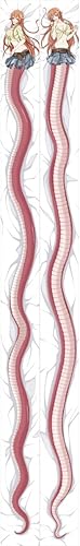 MISAKI1987 Monster Musume no Iru Nichijou Miia Anime Girl Dakimakura Hugging Body Pillow Case Cover 700cm X 50cm 2way (A+B+Pillow Inner)