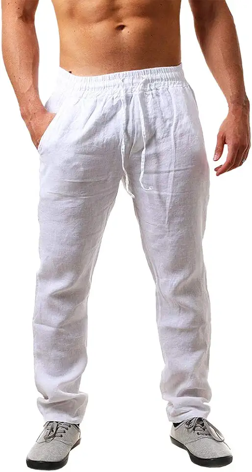 Runcati Trousers Lightweight Drawstring Holiday