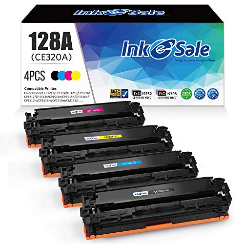 Product Deal INK E-SALE Remanufactured Toner Cartridge Replacement for HP 128A CE320A CE321A CE322A CE323A Canon 116 Black Cyan Magenta Yellow Toner Set for HP LaserJet CP1525n CP1525nw CM1415fn CM1415fnw Printer
