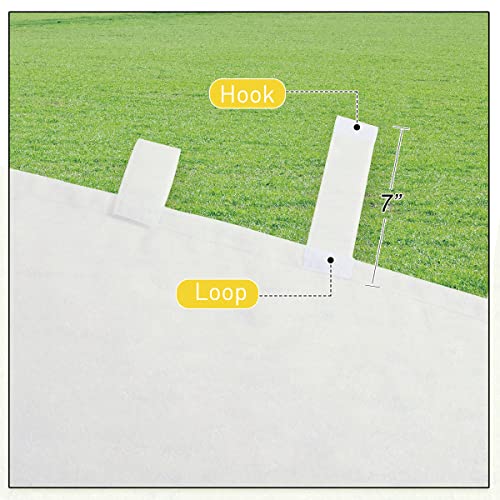 NICETOWN 2 Panels Indoor Outdoor Waterproof Patio Curtains, Sticky Tab Top Soft Voile Sheer Vertical Indoor Outdoor Drapes Easy Hanging for Porch/Cabana, Ivory, W54 x L96 - image 4