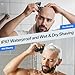 Electric Razor for Men, Head & Body Hair Shaver for Men, Cordless Rechargeable Wet/Dry Bald Head & Groin Waterproof Razor with Rotary Blades,Clippers, Beard Trimmer,Nose Trimmer, Brush (Gray)