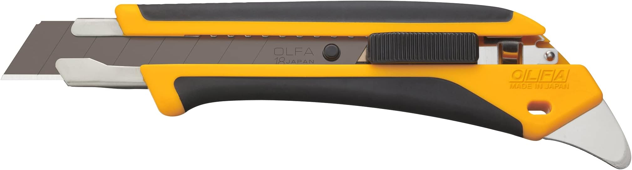 18mm Heavy-Duty Utility Knife (LA-X) - Multi-Purpose No-Slip Grip Utility Knife w/Reinforced Fiberglass Handle & Snap-Off Blade, Replacement Blades: Any OLFA 18mm Blade
