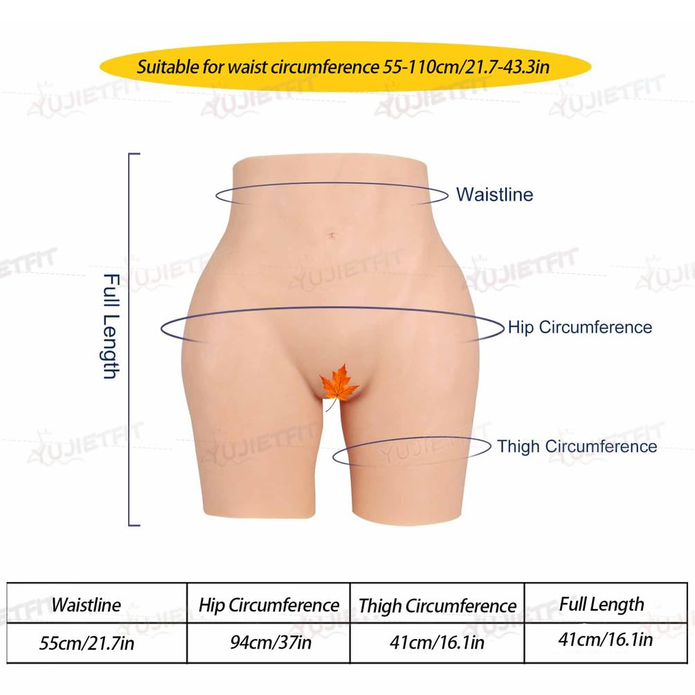 Adima Pantaloni con Culo Finto Realistico Collegabile Hip Enhancer Biancheria Intima Vaginale Nascondi Boxer per Transgender