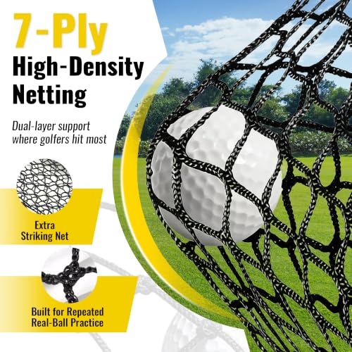 10x7ft Dual-Protection Golf Hitting Net