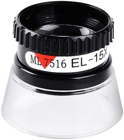 Desconocido Lupa de Mano portátil Plegable Lupa de 15 Veces Reparación de identificación de joyería para niños de Alta definición Ojo de Paloma Mini Lupa iluminada en Miniatura