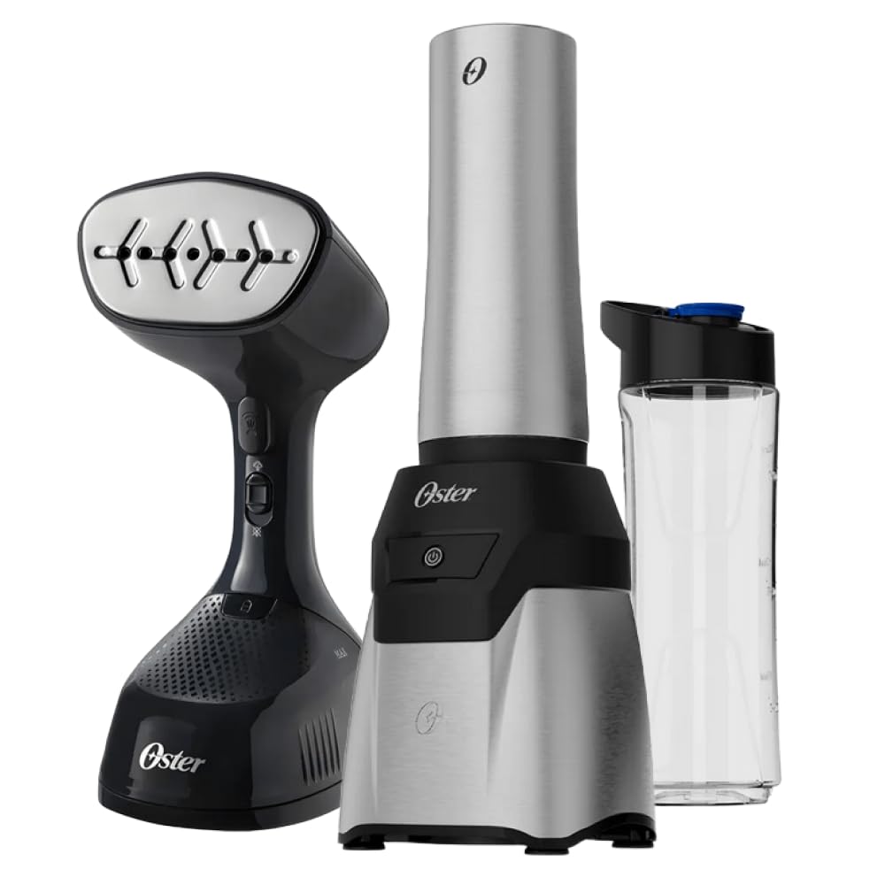 Oster Kit Blender Power Inox e Passadeira a Vapor Oster - 220V