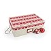 Santa's Bags [Christmas Ornament Storage Box with Dividers] - (Holds 48 Ornaments up to 3 Inches in Diameter) | Acid-Free Removable Trays with Separators | 2 Removable Trays - (Cross Stitch)
